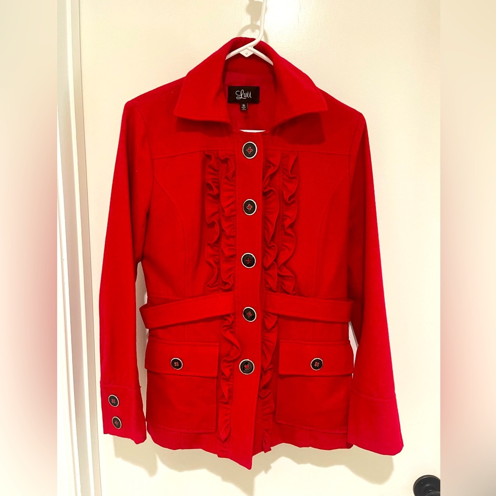 Luii Red Wool Coat